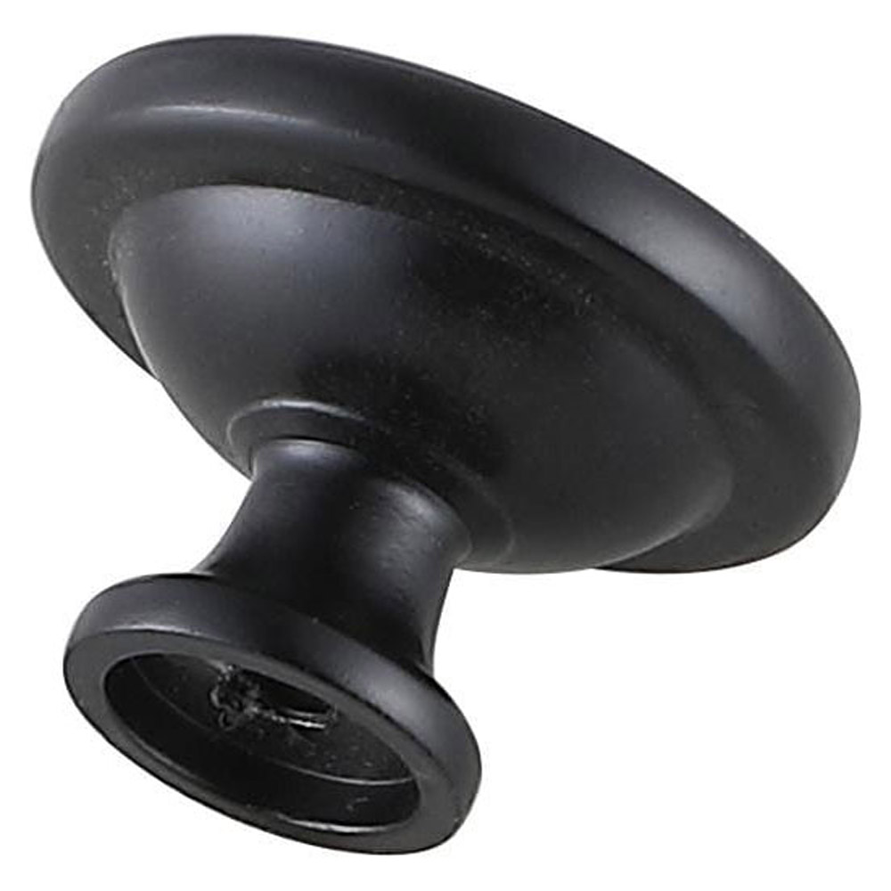 Elegant Cadon Cabinet Knob, Set of 10 - Matte Black (KB2007-MB-10PK)