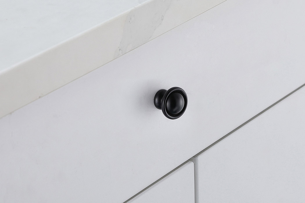 Elegant Cadon Cabinet Knob, Set of 10 - Matte Black (KB2008-MB-10PK)