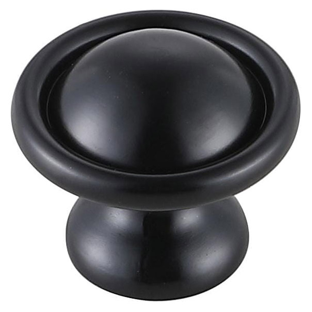 Elegant Cadon Cabinet Knob, Set of 10 - Matte Black (KB2008-MB-10PK)