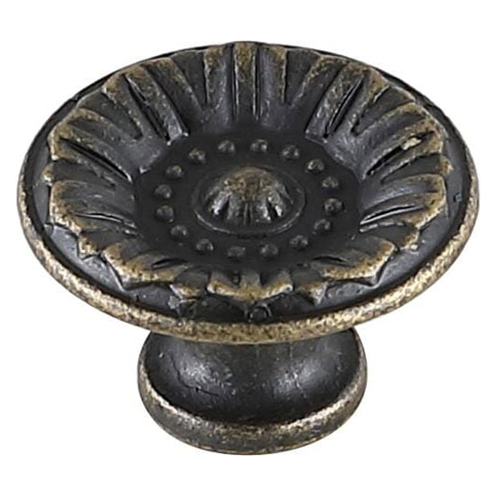 Elegant Cadon Cabinet Knob, Set of 10 - Antique Bronze (KB2010-AB-10PK)