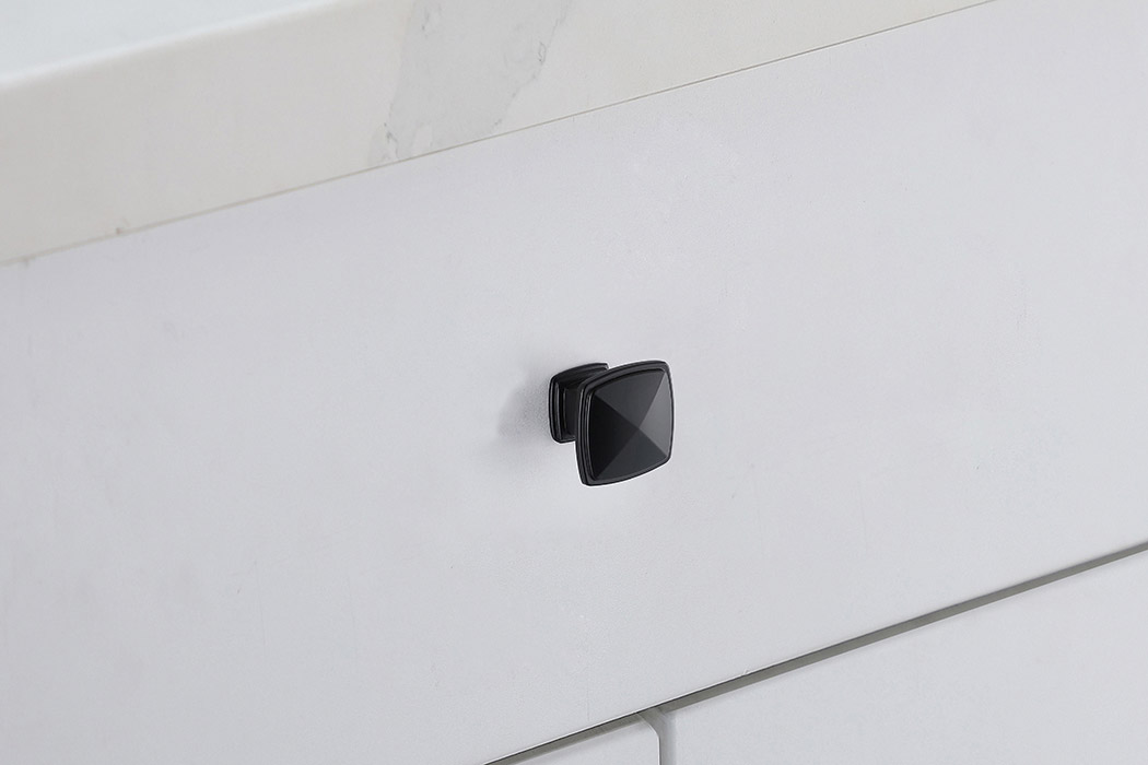 Elegant Cadon Cabinet Knob, Set of 10 - Matte Black (KB2023-MB-10PK)