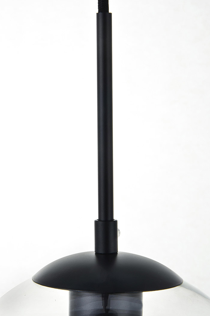 Elegant Baxter 1-Light Pendant - Black, L 7.9" (LD2206BK)