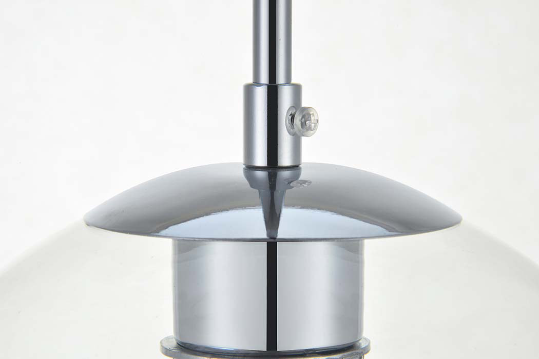 Elegant Baxter 1-Light Pendant - Chrome, L 7.9" (LD2206C)