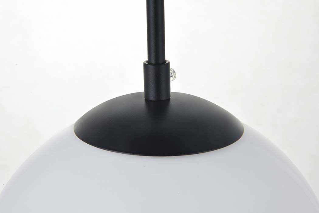 Elegant Baxter 1-Light Pendant - Black, L 7.9" (LD2207BK)