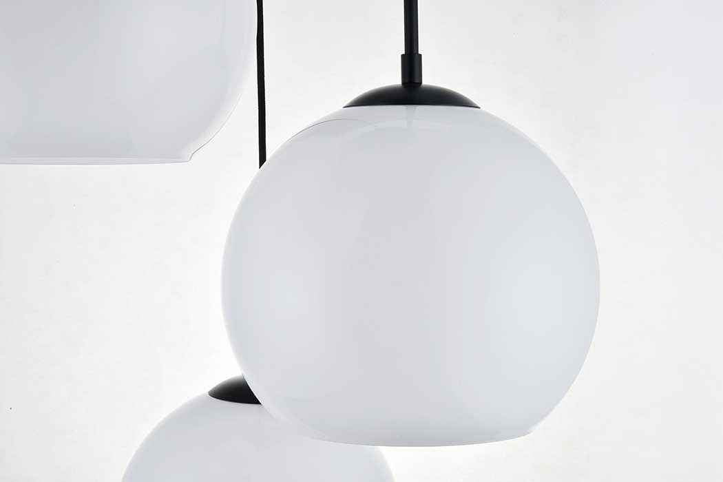 Elegant Baxter 3-Light Pendant - Black, L 20.1" (LD2215BK)