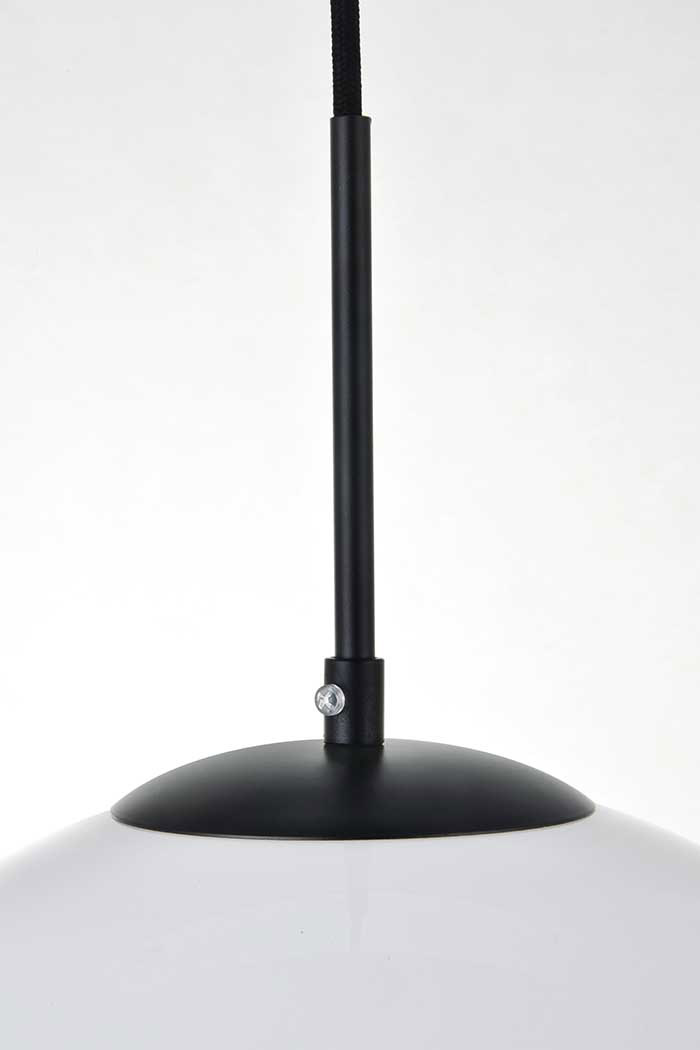 Elegant Baxter 1-Light Pendant - Black, L 13.8" (LD2217BK)