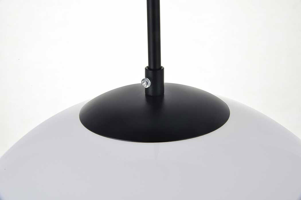 Elegant Baxter 1-Light Pendant - Black, L 13.8" (LD2217BK)