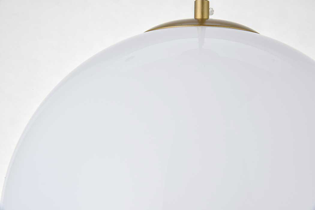 Elegant Baxter 1-Light Pendant - Brass, L 13.8" (LD2217BR)