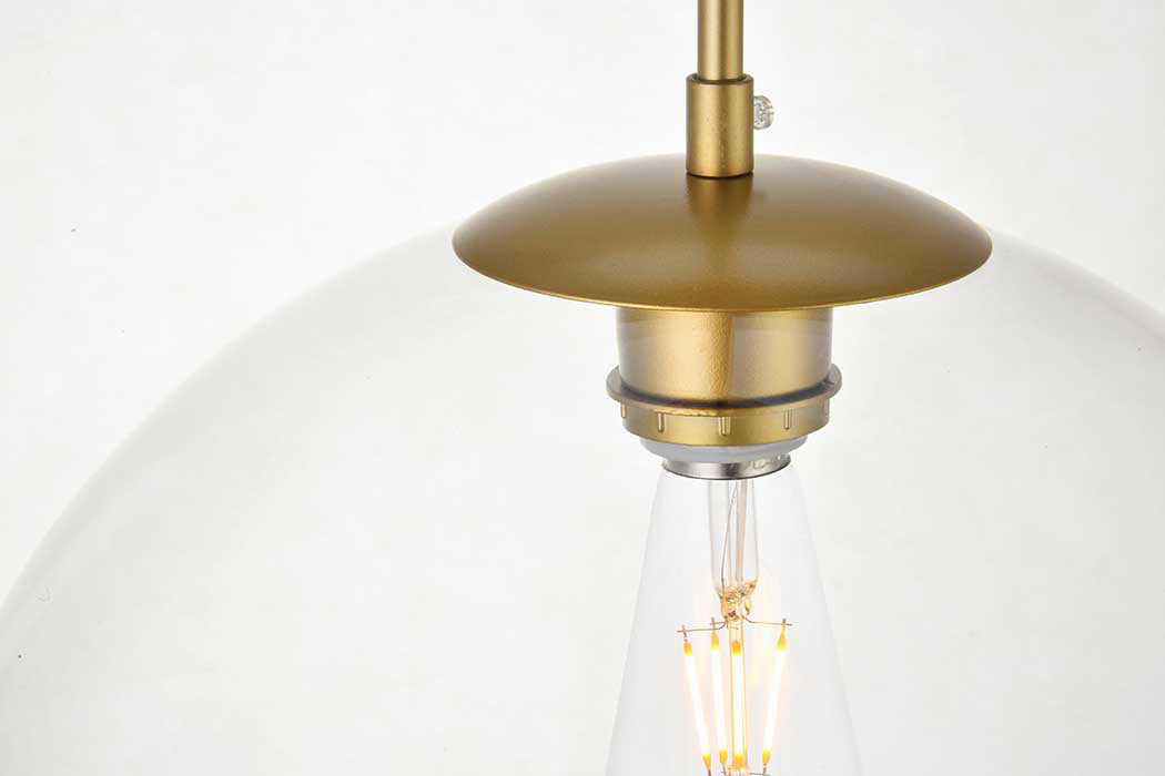 Elegant Baxter 3-Light Pendant - Brass, L 20.9" (LD2218BR)