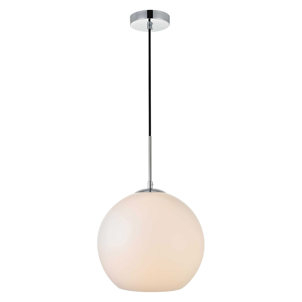 Elegant Baxter 1-Light Pendant - Chrome, L 11.8" (LD2225C)