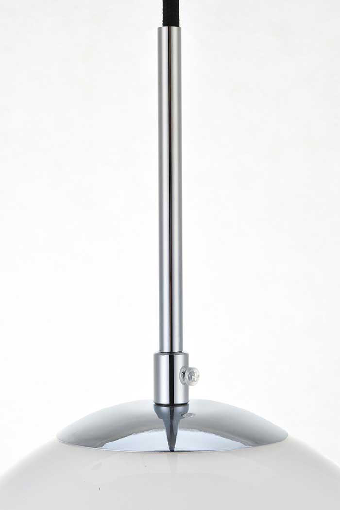 Elegant Baxter 1-Light Pendant - Chrome, L 11.8" (LD2225C)