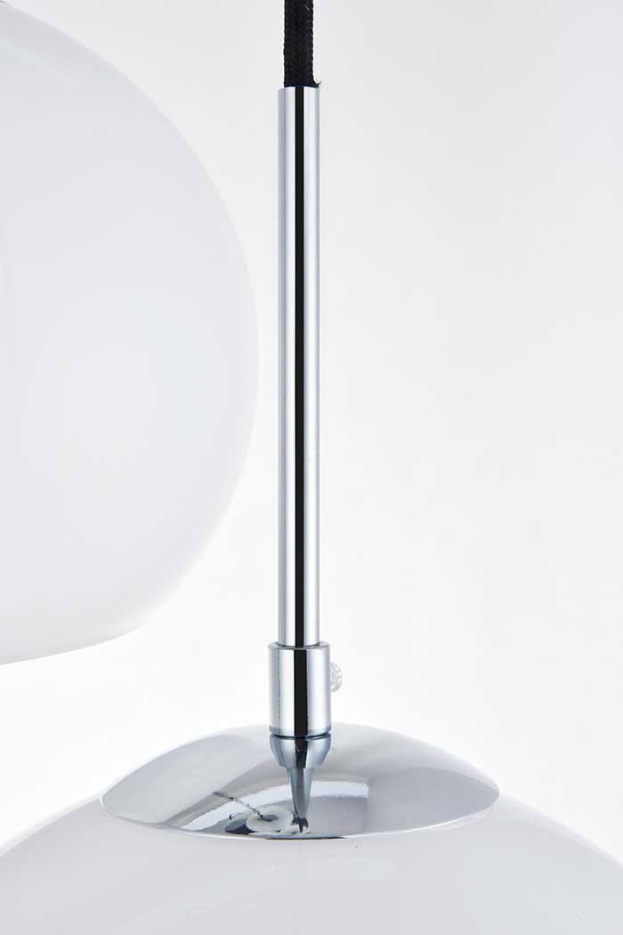 Elegant Baxter 36" 3 Lights Pendant - Chrome, 7 Bubls (LD2231C)