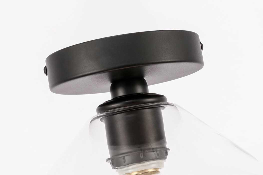 Elegant Flush Mount Light - Black (LD2254BK)