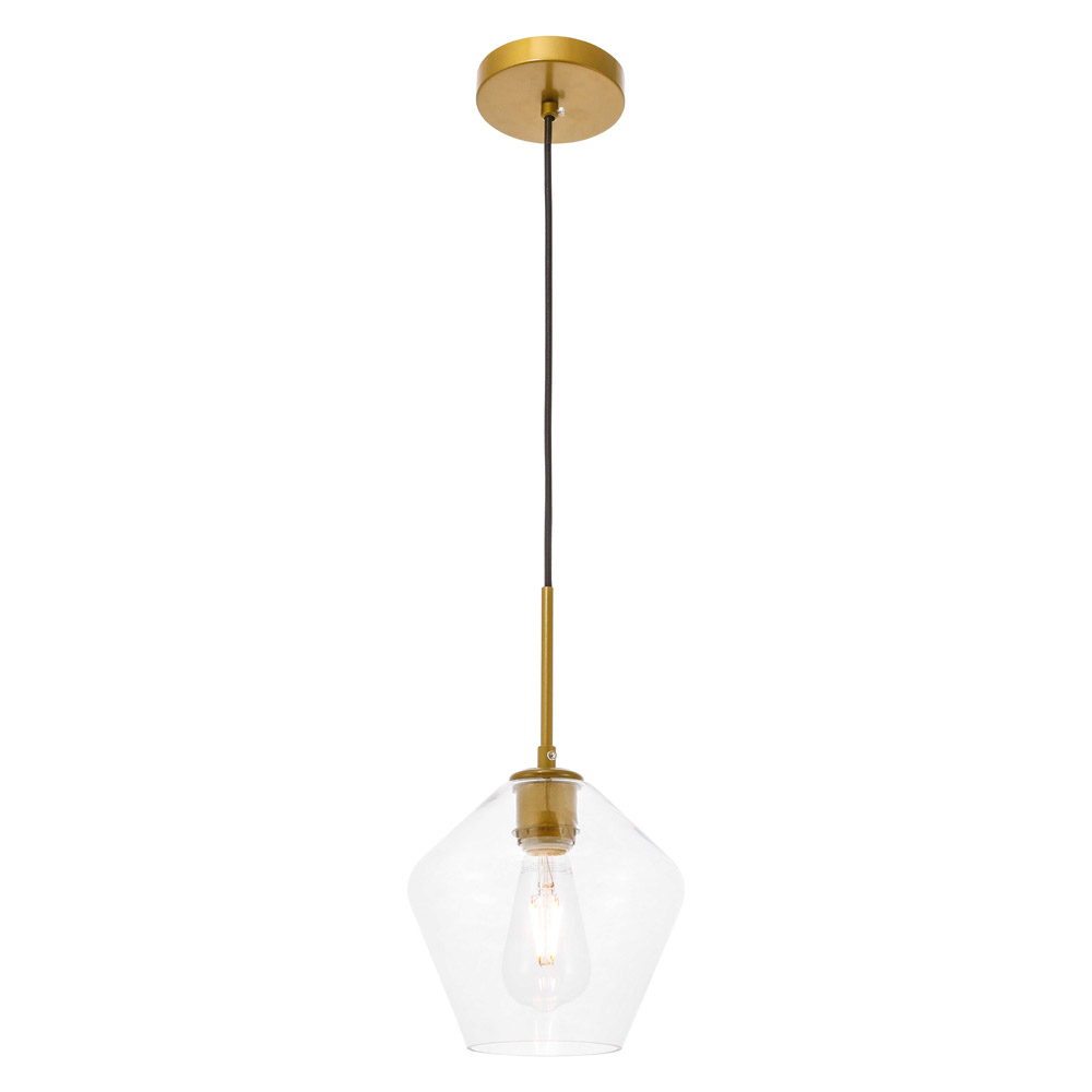 Elegant Pendant Light - Brass, 1 Bubl (LD2256BR)