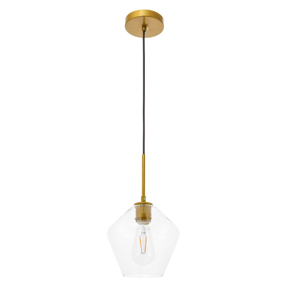 Elegant Pendant Light - Brass, 1 Bubl (LD2256BR)