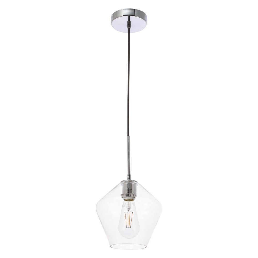 Elegant Pendant Light - Chrome, 1 Bubl (LD2256C)