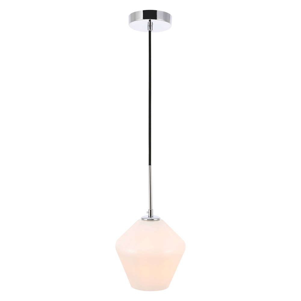 Elegant Pendant Light - Chrome, 1 Bubl (LD2257C)