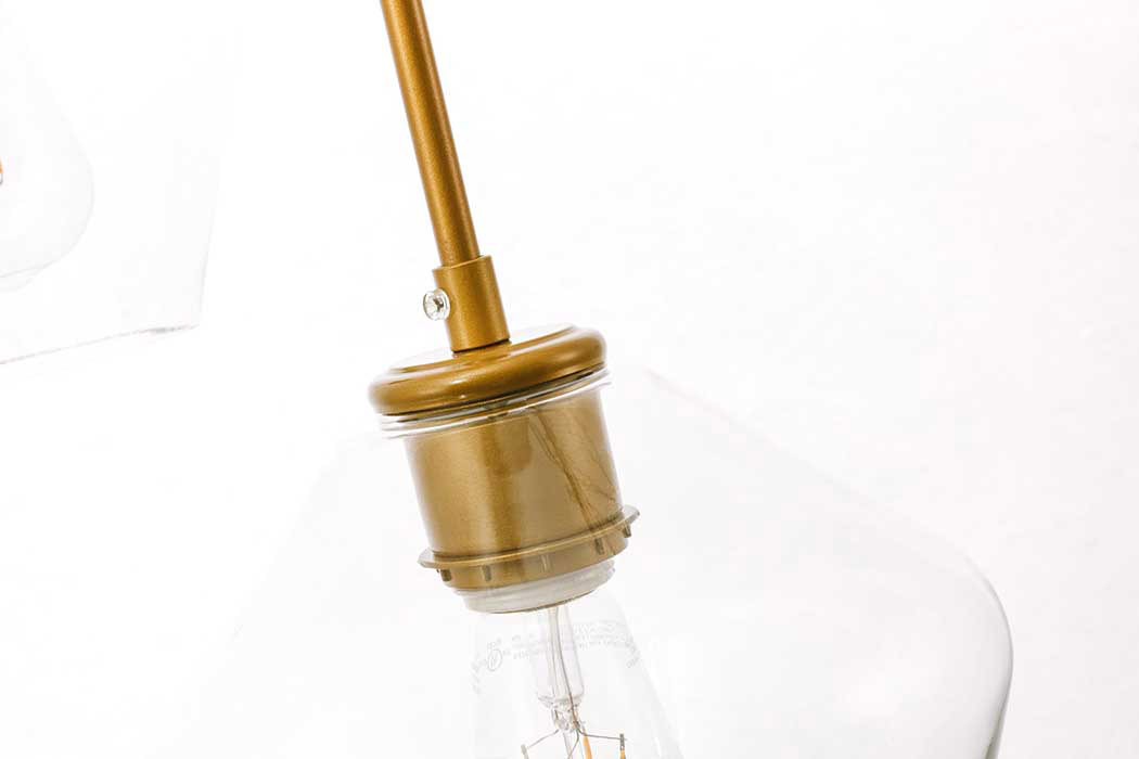 Elegant Pendant Light - Brass, 3 Bubls (LD2258BR)