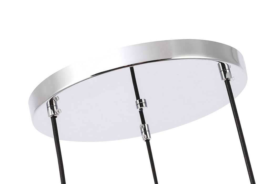 Elegant Pendant Light - Chrome, 3 Bubls (LD2258C)