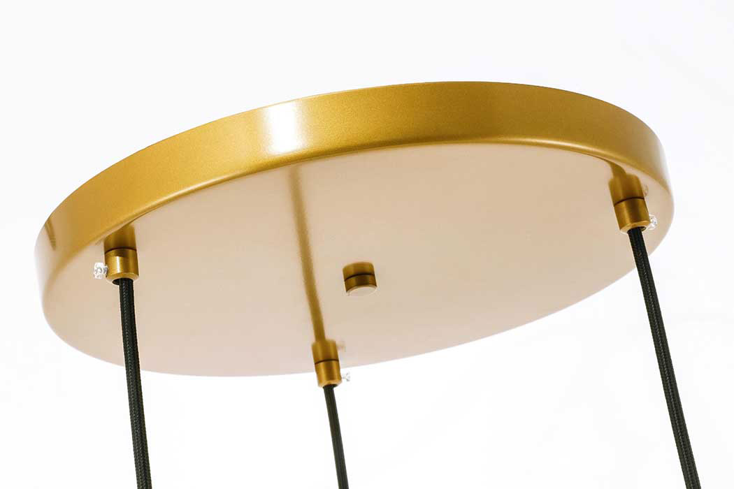 Elegant Pendant Light - Brass, 3 Bubls (LD2259BR)