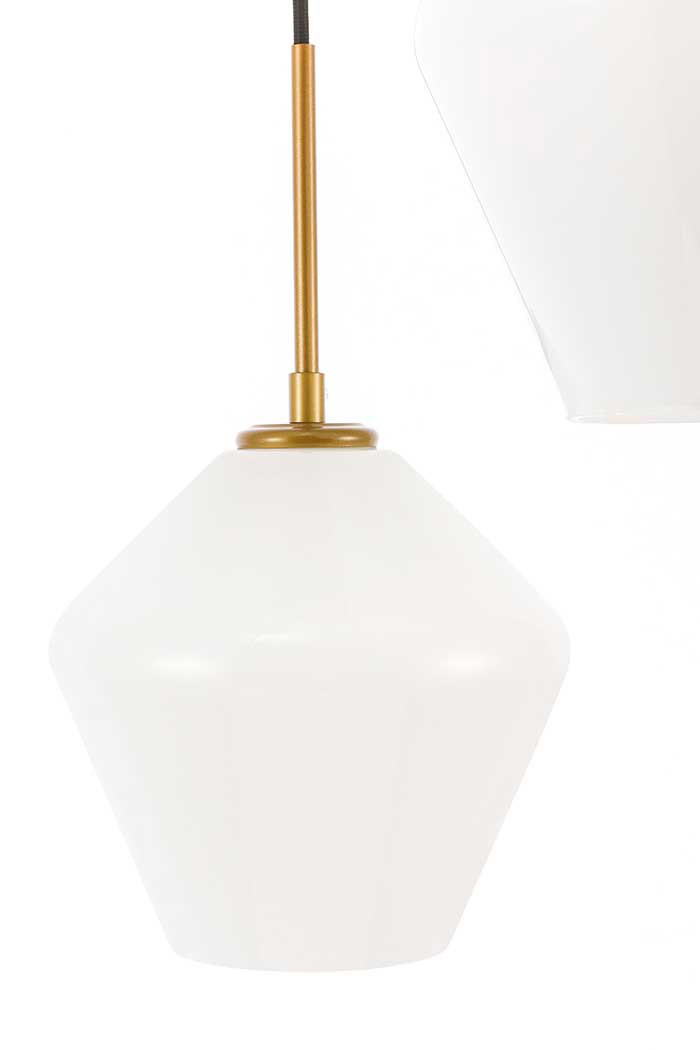 Elegant Pendant Light - Brass, 3 Bubls (LD2259BR)