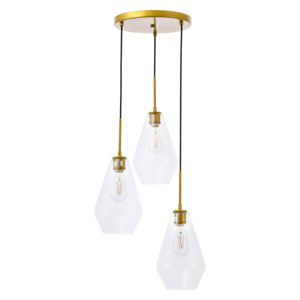 Elegant Pendant Light - Brass (LD2262BR)