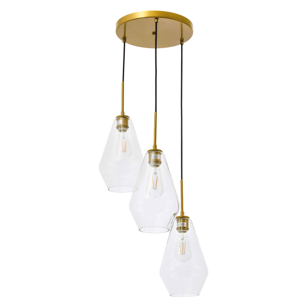 Elegant Pendant Light - Brass (LD2262BR)