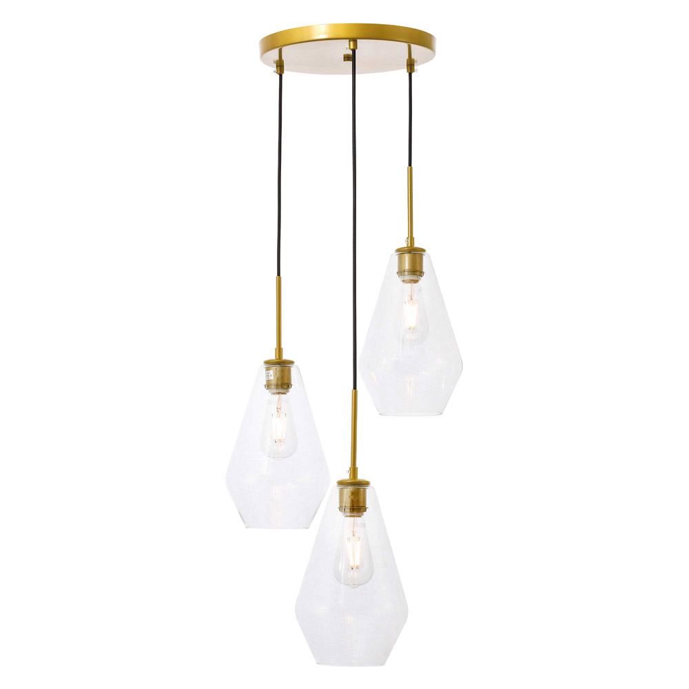 Elegant Pendant Light - Brass (LD2262BR)