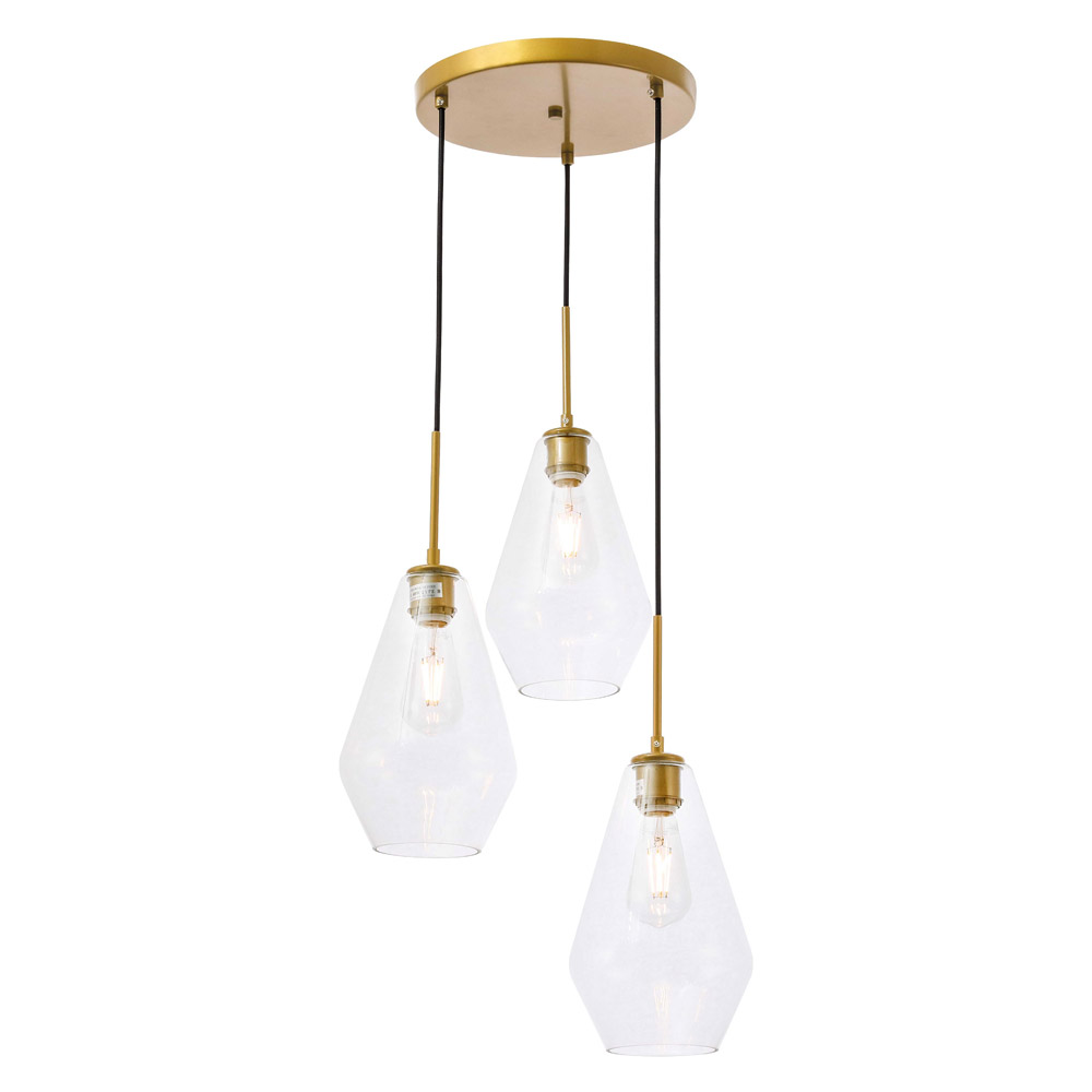 Elegant Pendant Light - Brass (LD2262BR)