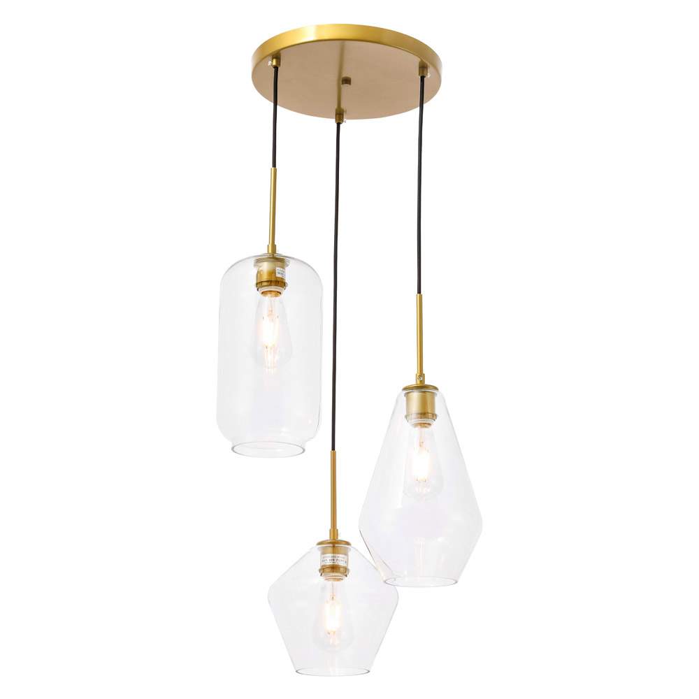 Elegant Pendant Light - Brass (LD2268BR)