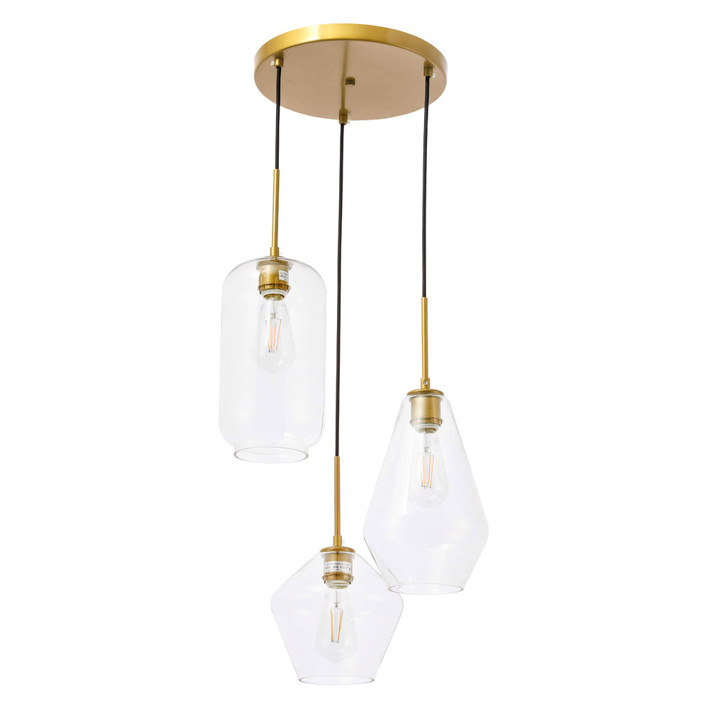 Elegant Pendant Light - Brass (LD2268BR)