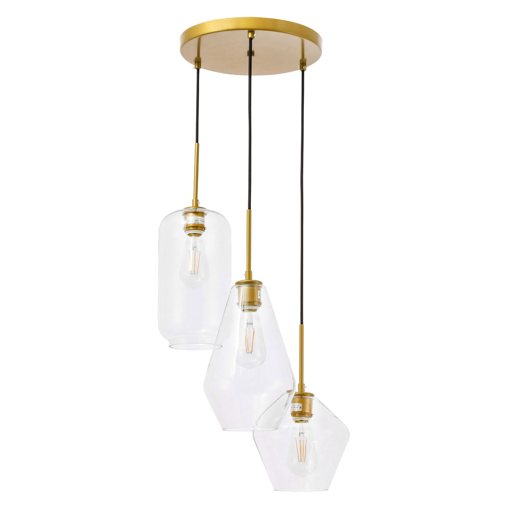 Elegant Pendant Light - Brass (LD2268BR)