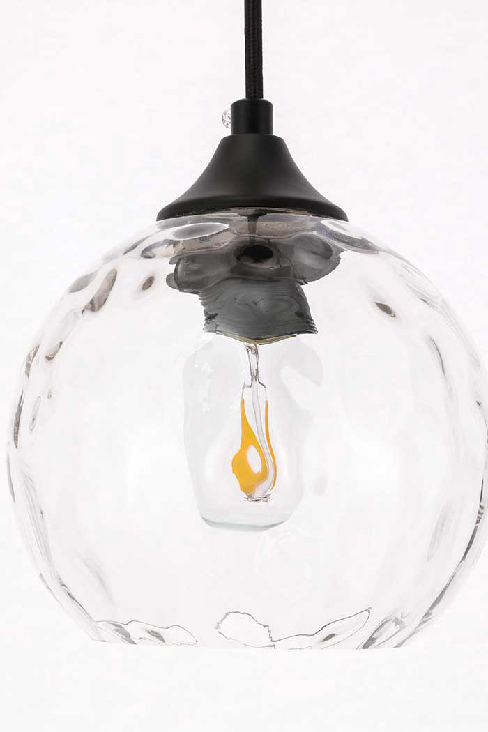 Elegant Cashel Pendant - Black, L 5.9" (LD2280BK)