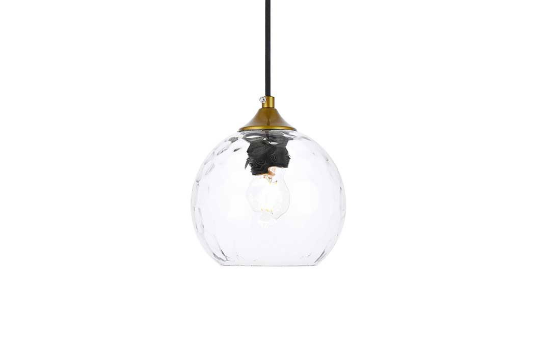 Elegant Cashel Pendant - Brass, L 5.9" (LD2280BR)