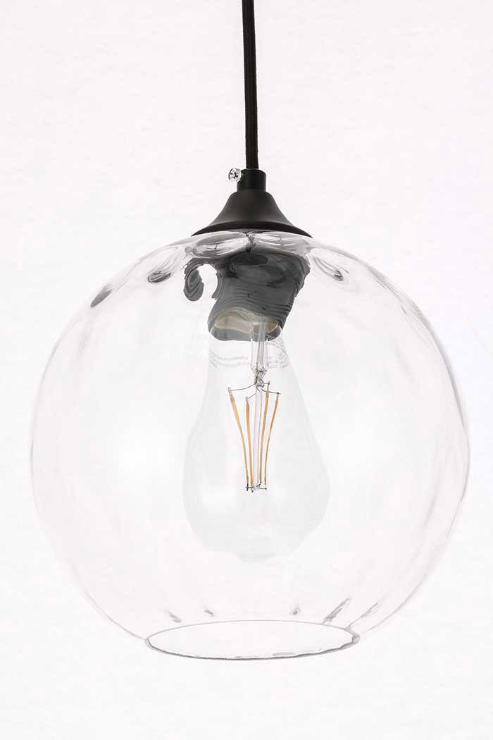 Elegant Cashel Pendant - Black, L 7.9" (LD2281BK)