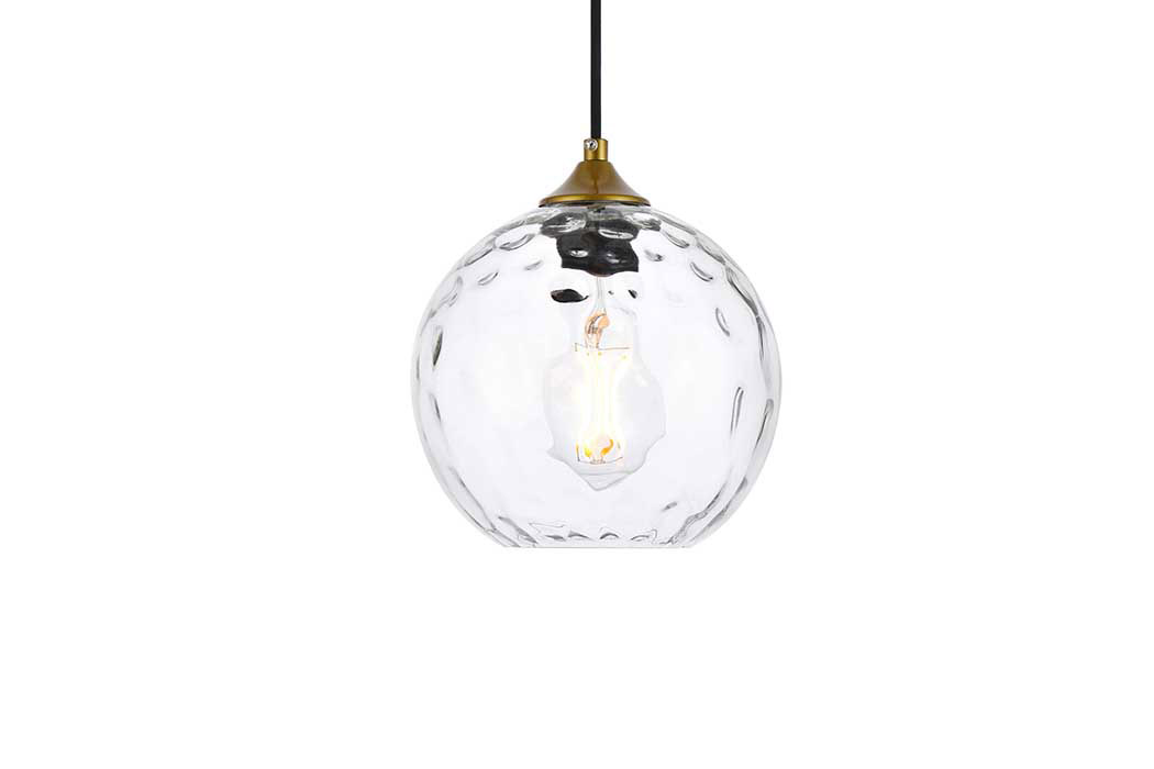 Elegant Cashel Pendant - Brass, L 7.9" (LD2281BR)