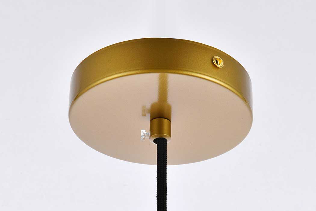 Elegant Cashel Pendant - Brass, L 7.9" (LD2281BR)