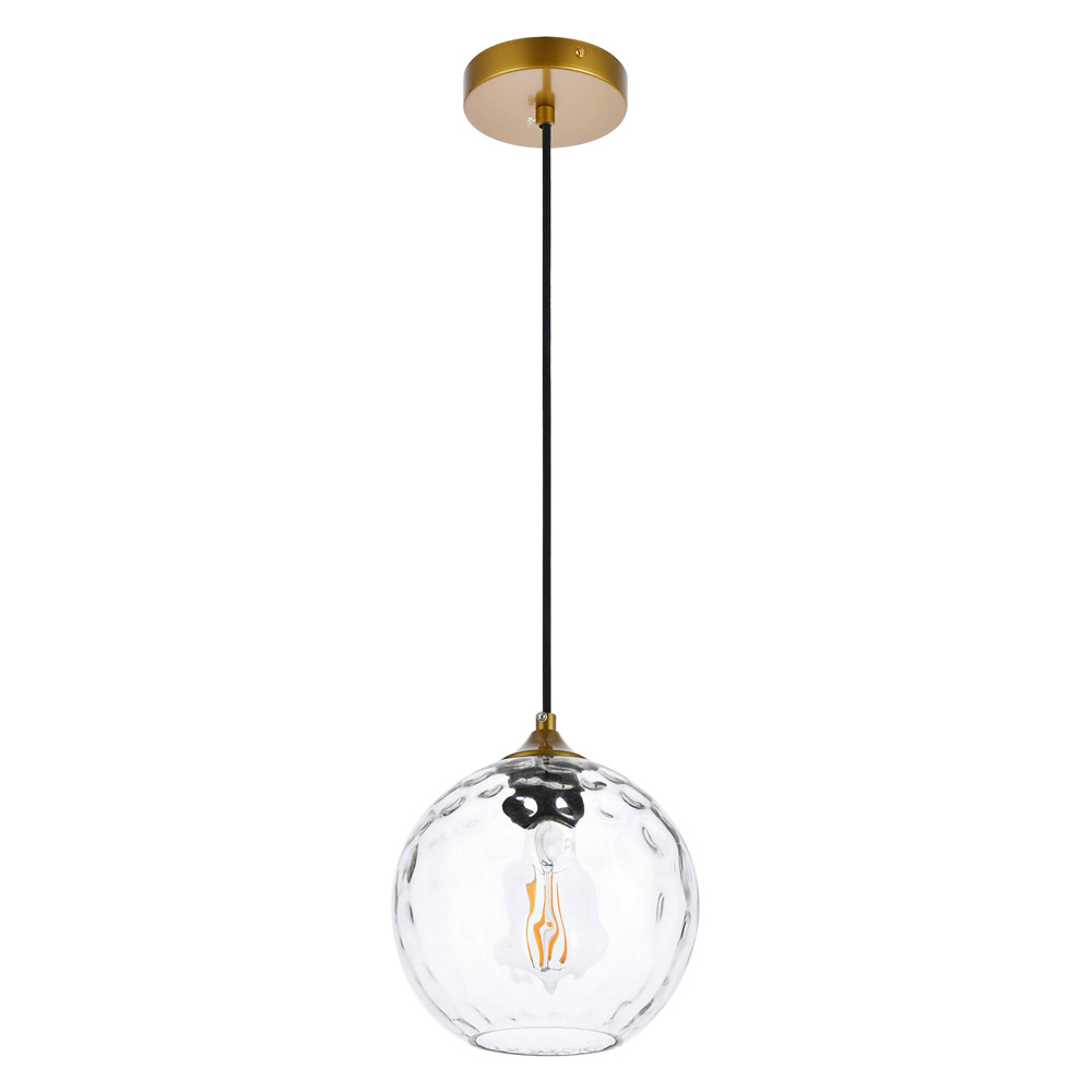 Elegant Cashel Pendant - Brass, L 7.9" (LD2281BR)