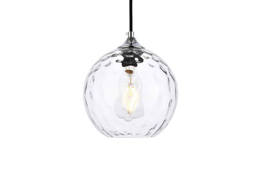 Elegant Cashel Pendant - Chrome, L 7.9" (LD2281C)