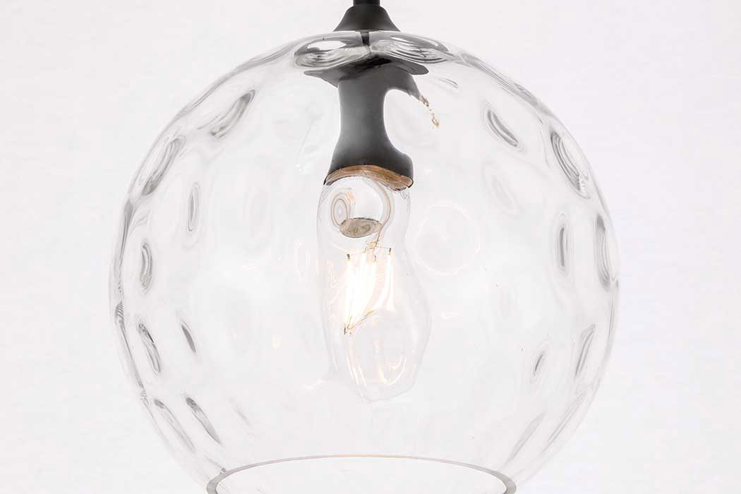 Elegant Cashel Pendant - Black, L 9.8" (LD2282BK)