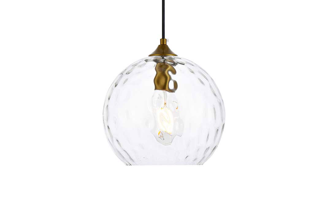 Elegant Cashel Pendant - Brass, L 9.8" (LD2282BR)