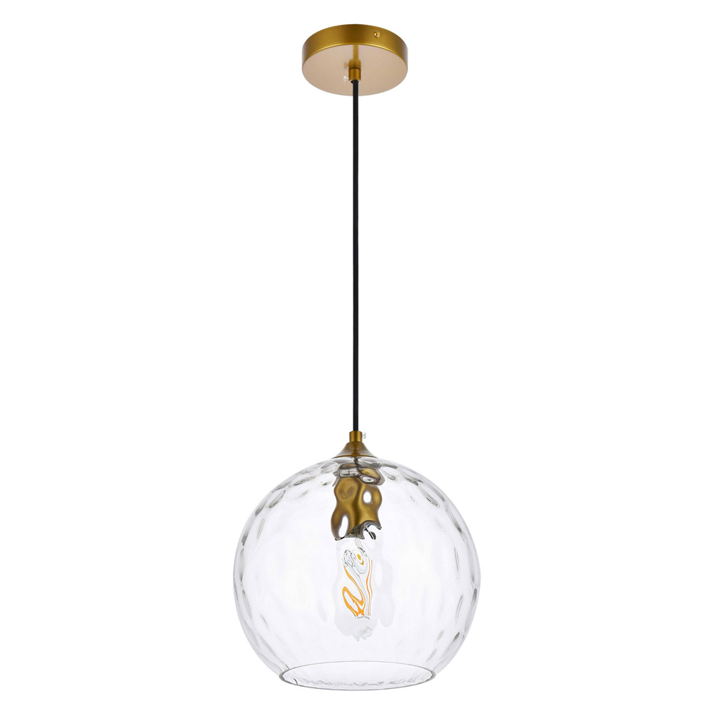 Elegant Cashel Pendant - Brass, L 9.8" (LD2282BR)