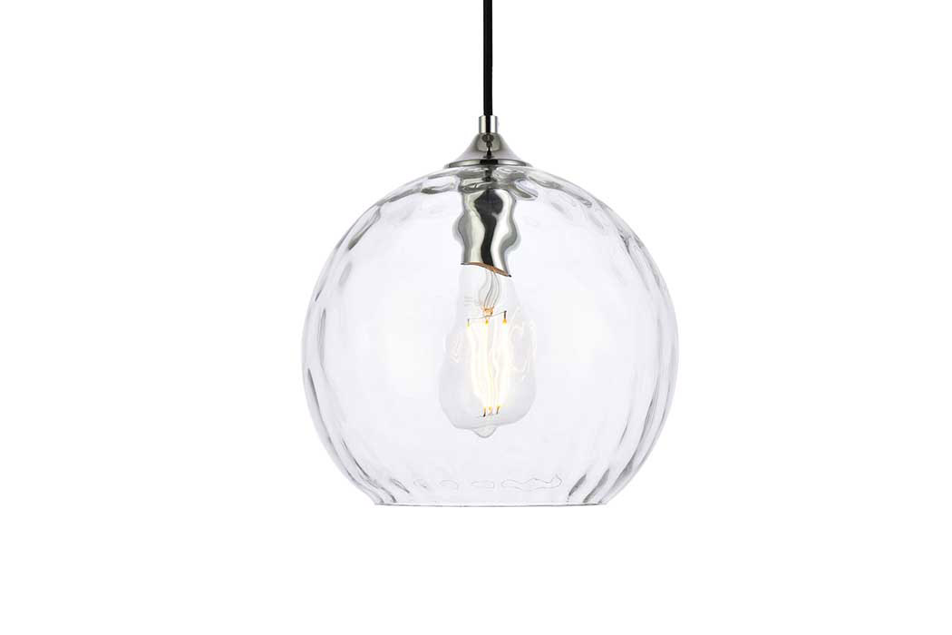 Elegant Cashel Pendant - Chrome, L 9.8" (LD2282C)