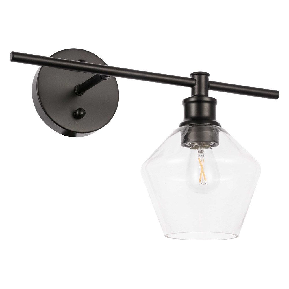 Elegant Wall Sconce - Black, Left Side (LD2300BK)