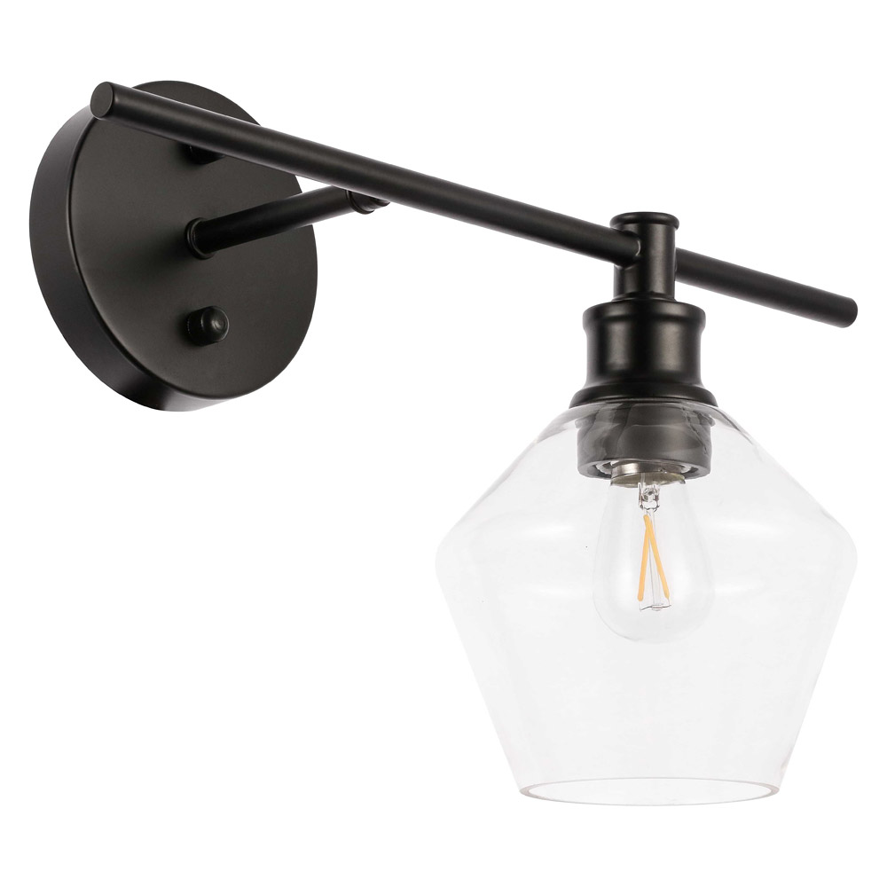 Elegant Wall Sconce - Black, Left Side (LD2300BK)