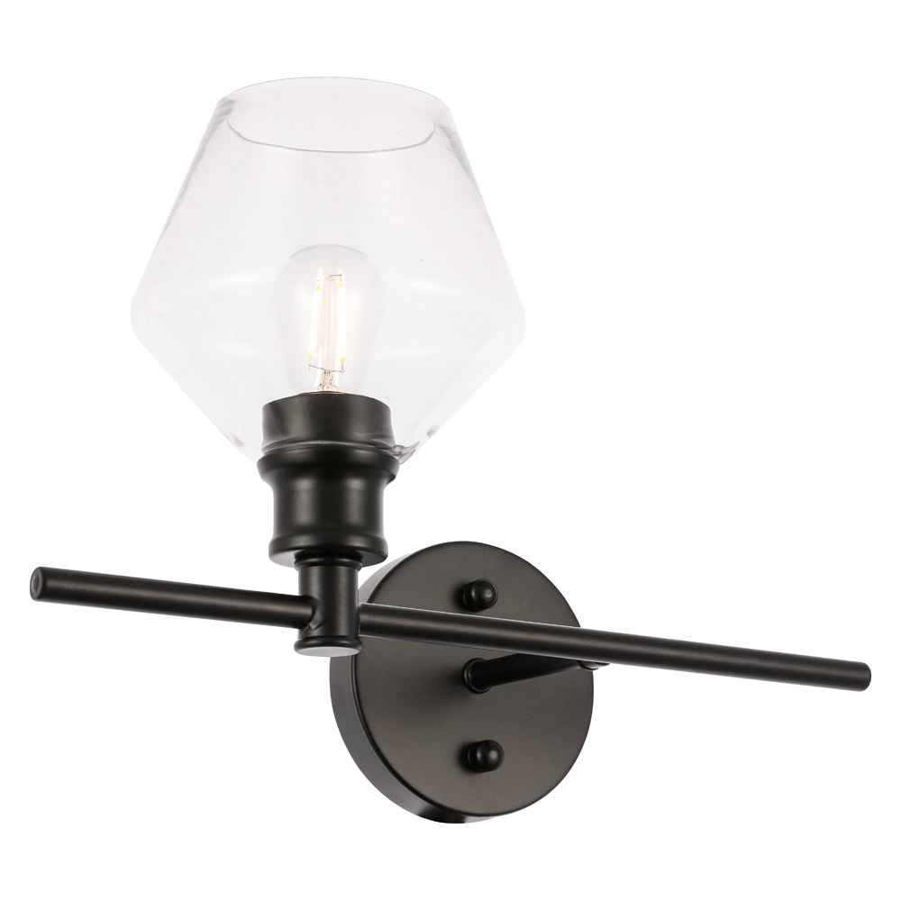 Elegant Wall Sconce - Black, Left Side (LD2300BK)