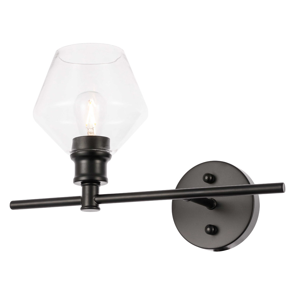 Elegant Wall Sconce - Black, Left Side (LD2300BK)