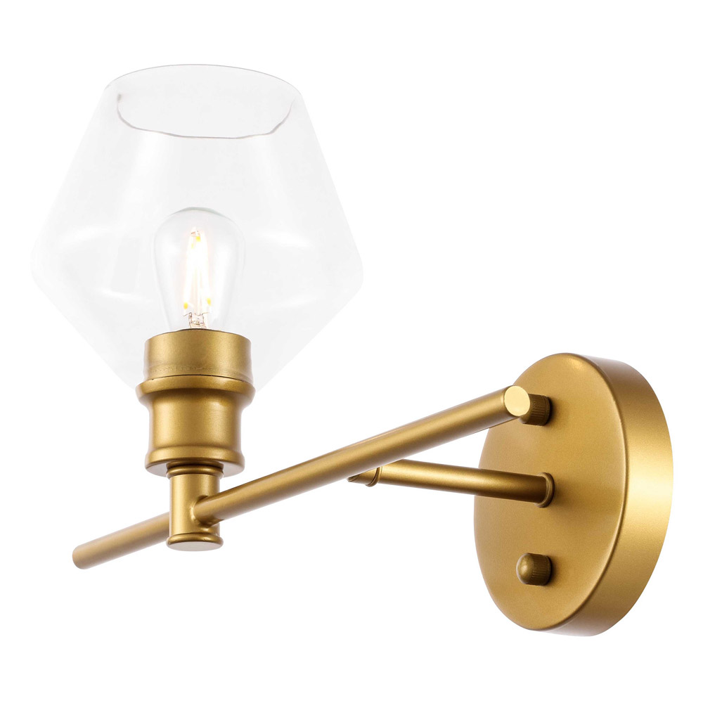 Elegant Wall Sconce - Brass, Left Side (LD2300BR)