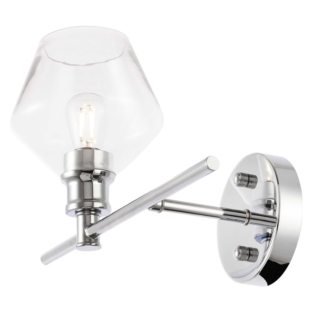 Elegant Wall Sconce - Chrome, Left Side (LD2300C)