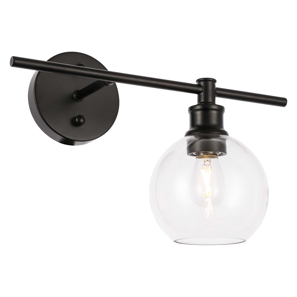 Elegant Wall Sconce - Black, Left Side (LD2302BK)